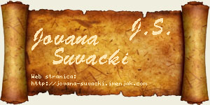 Jovana Šuvački vizit kartica